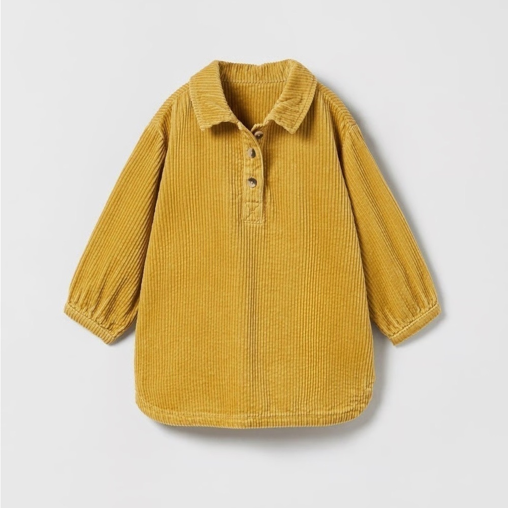 Zara corduroy shirt dress 18-24m